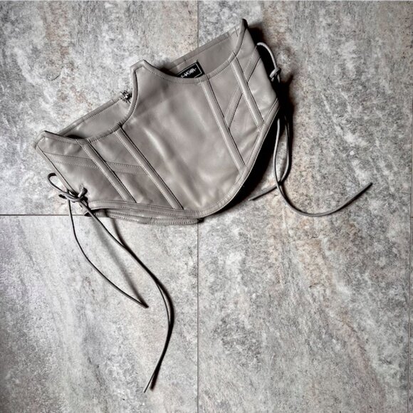 Maniere De Voir NWOT Corset Belt Vegan Leather - Picture 6 of 12